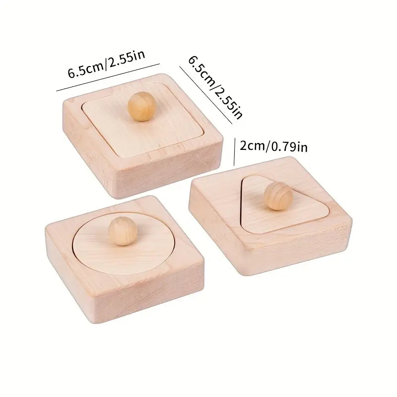 Puidust geomeetriliste kujundite sobitamise puslekomplekt