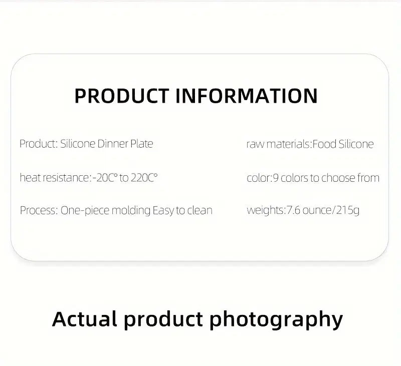 Ohutust silikoonist taldrik lastele