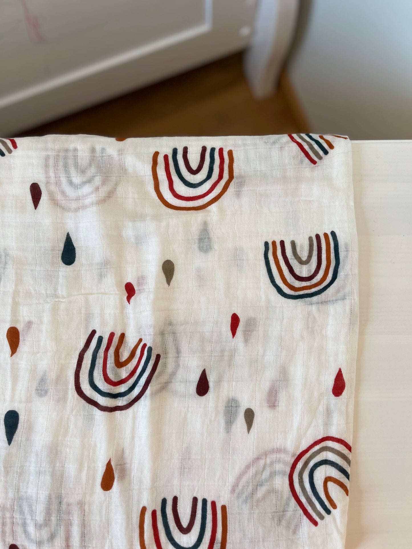 Musliintekk lastele suveks, randa, sauna, tekiks, swaddle, 110x110 cm