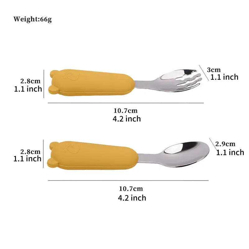 Ohutust materjalist söögiriistad lastele