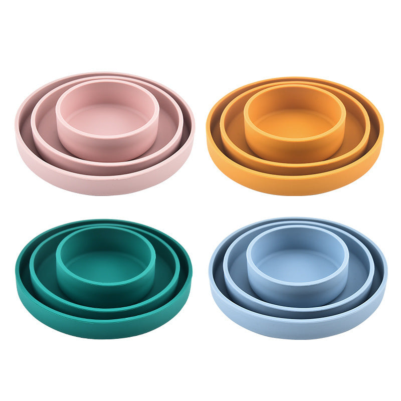Silikoonist nõude komplekt lastele