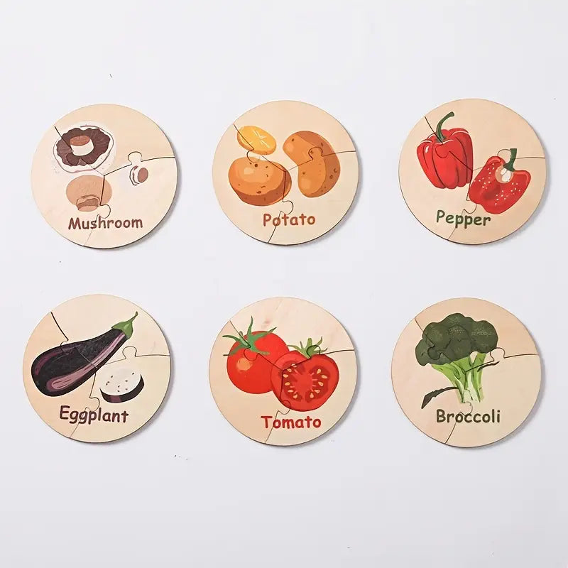 Hariv puidust puslemäng väikelastele – värvide ja mustrite sobitamise mäng, lõbus ja arendav ajugümnastika