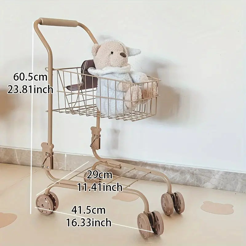 Nukuvanker ja ostukäru – kokkupandav mängukäru hoiukotiga