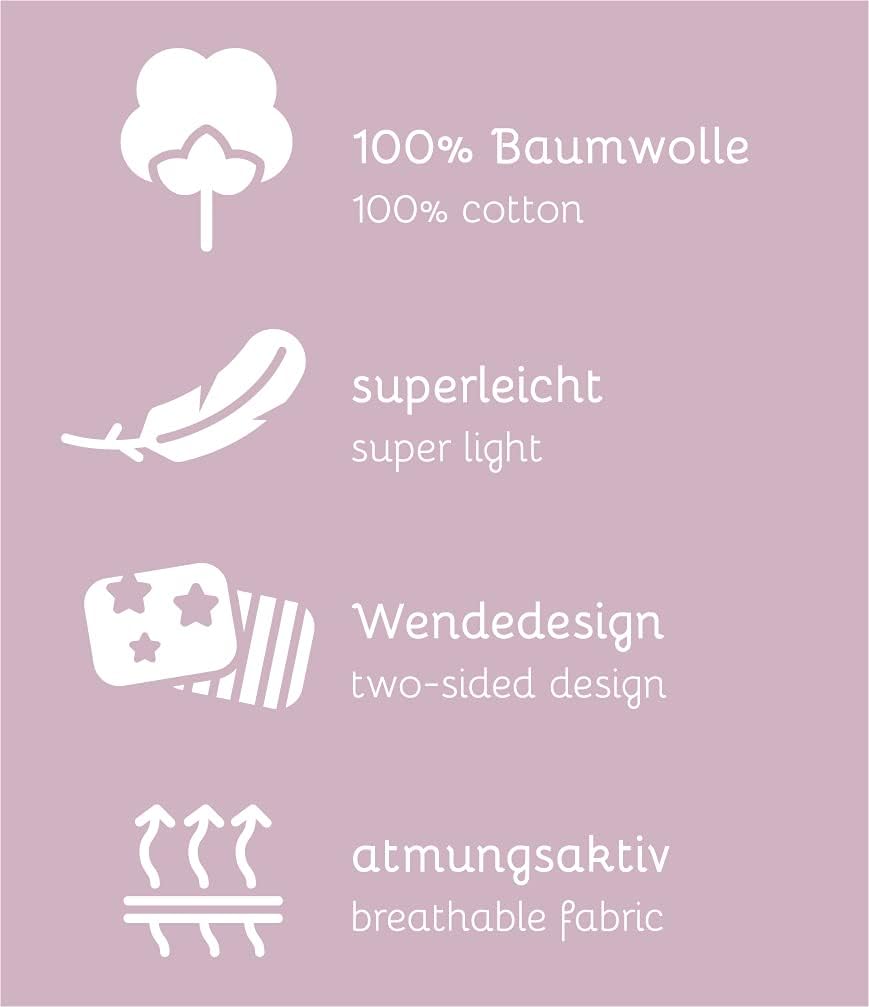 Laste Voodipesu Komplekt Talumotiiviga, 100 x 135 cm, 100% Puuvill, Tõmblukuga