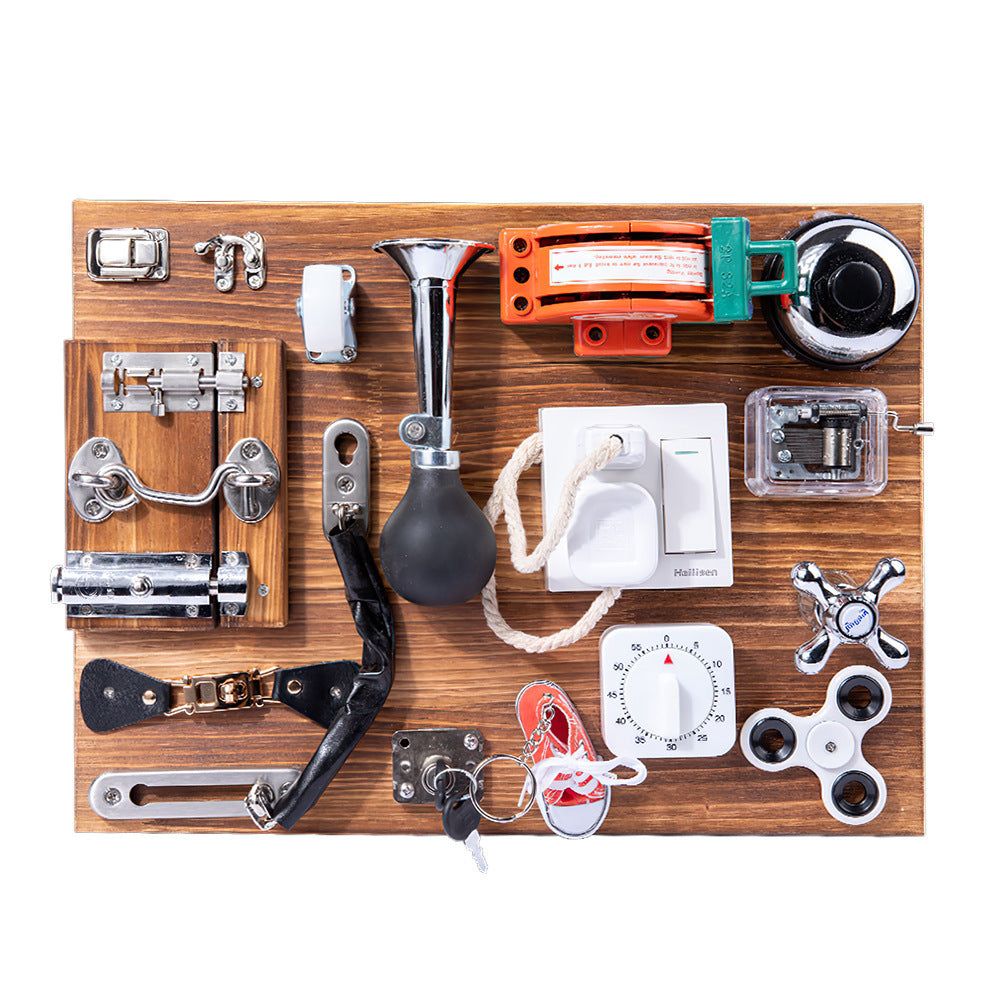 Arendav puidust põnev tegeluslaud lastele