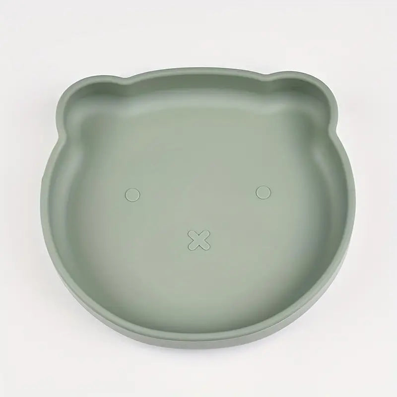 Ohutust silikoonist taldrik lastele