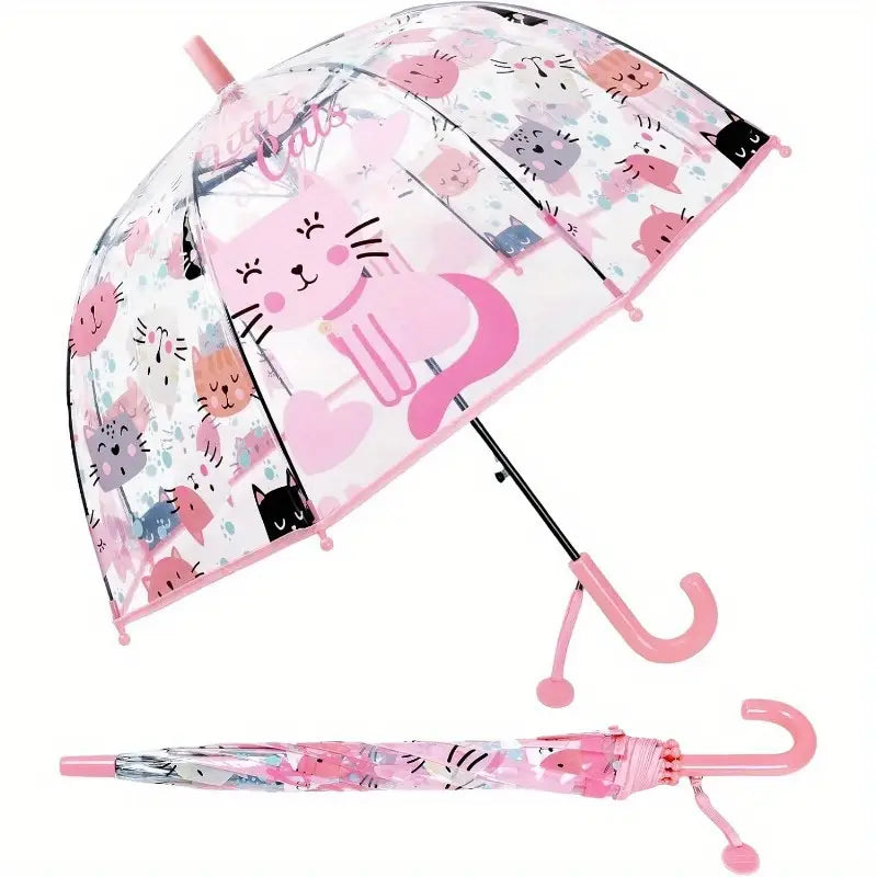 MGH Laste Läbipaistev Kummipaeltega Vihmavari, 67 cm