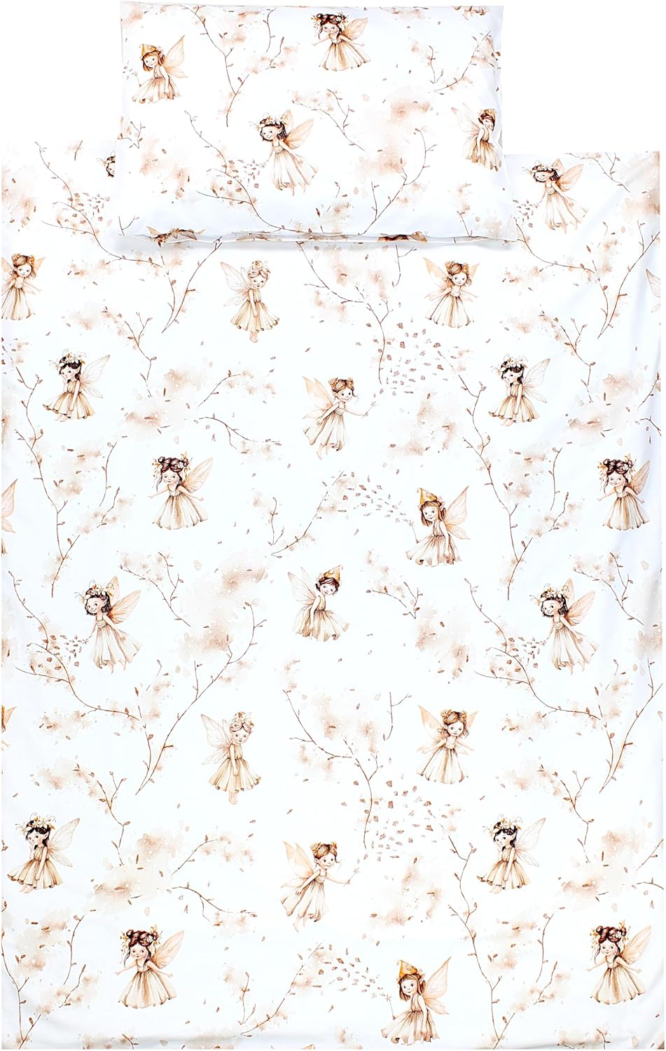 Kaheosaline Laste Voodipesu Komplekt, 100 x 135 cm, 100% Puuvill