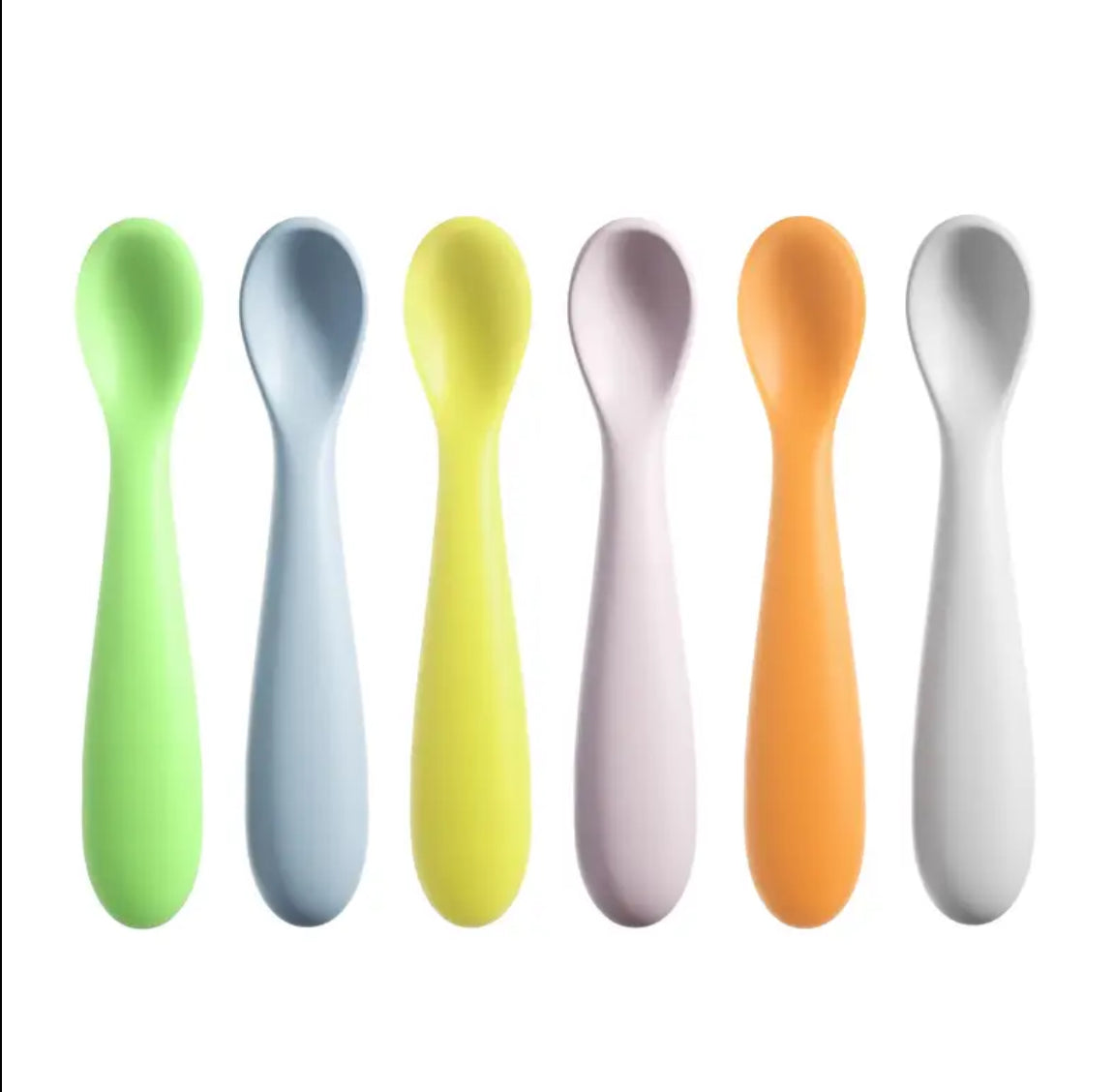 Silikoonist lusikate komplekt lastele 6 tk