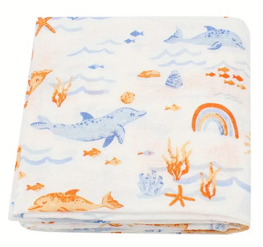 Bambuse-musliinisisaldusega tekid, bambus 70% puuvill 30% 120 x 120 cm