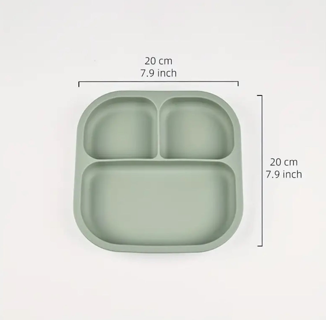 Ohutust silikoonist iminapaga taldrik lastele