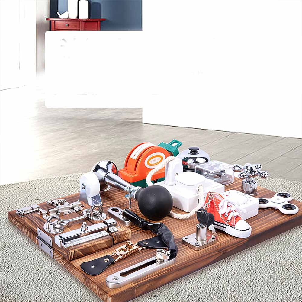 Arendav puidust põnev tegeluslaud lastele