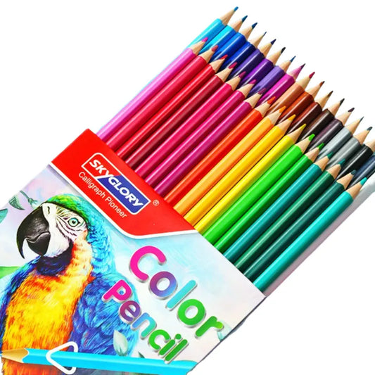 Premium õlipõhiste värvipliiatsite komplekt – 12 erksat tooni, puiduta disain, ideaalne joonistamiseks ja kunstiks