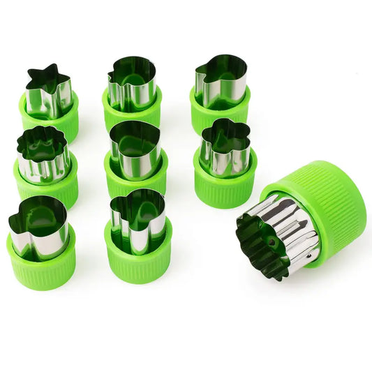 9-osaline roostevabast terasest köögivili- ja puuviljakäärimiskomplekt, multikahulised loomade ja liblikate vormid, mitteelektrilised kodused köögitarvikud imikutoidu valmistamiseks