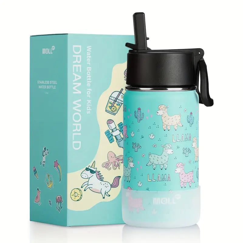 Mollcity 12oz roostevabast terasest veepudel – vaakumisolatsiooniga, lekkekindel, BPA-vaba, hoiab joogid värskena kogu päeva