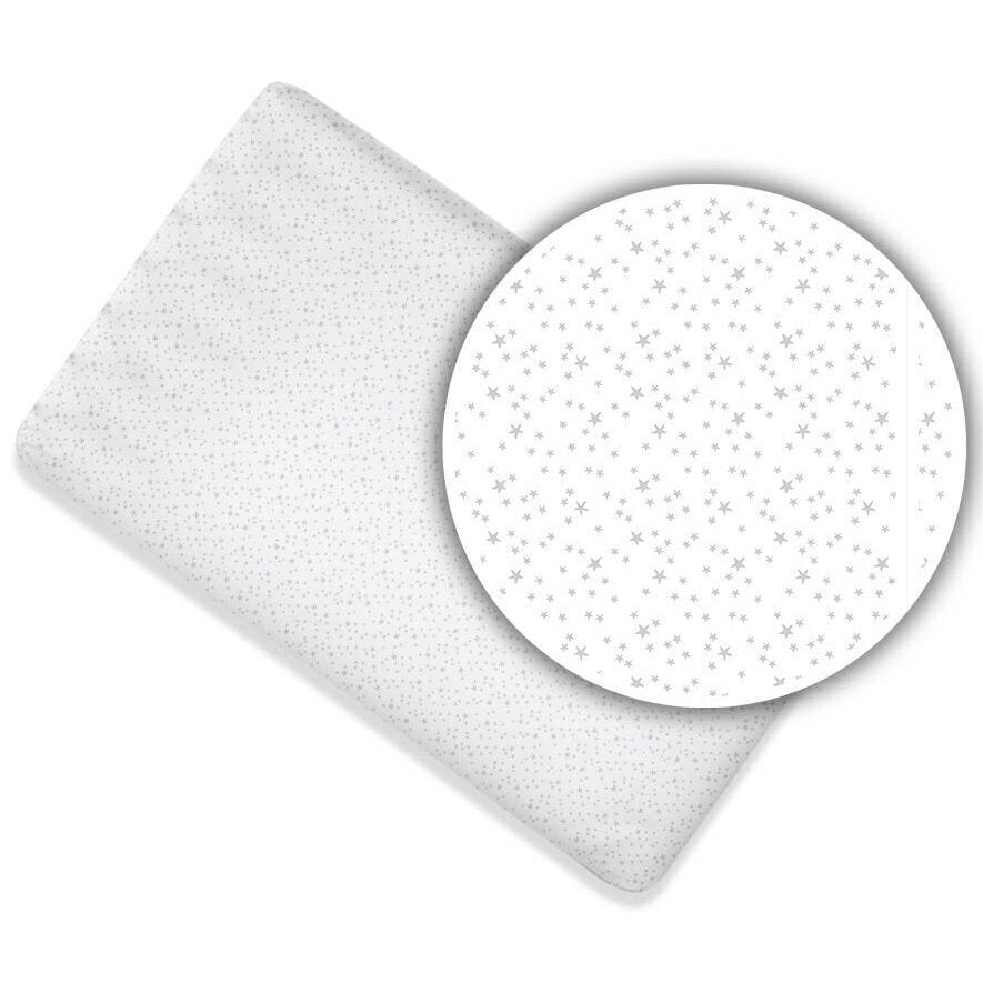 Kummiga voodilina Ankras 160x80, tähed/valge