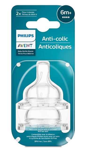 Lutt Philips Avent Anti-Colic SCY764/02, 6 + kuud