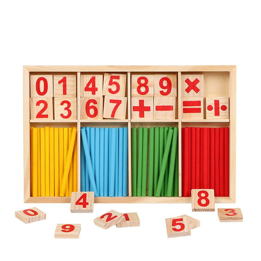 Puidust Montessori matemaatikamänguasjad