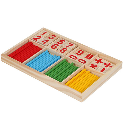 Puidust Montessori matemaatikamänguasjad
