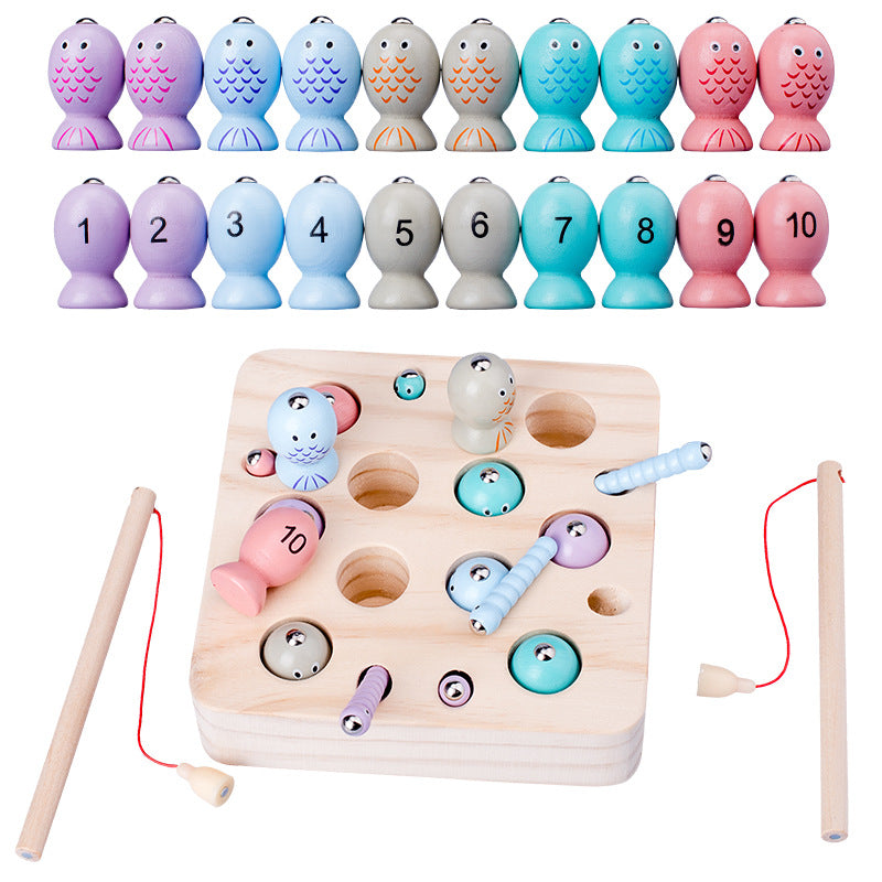 Puidust Montessori kalapüügimäng