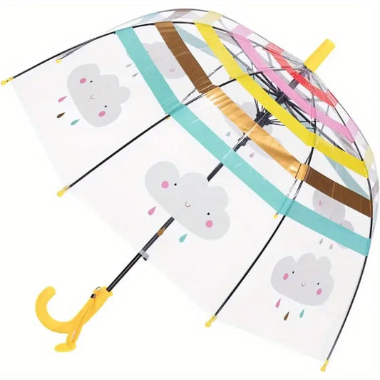 MGH Laste Läbipaistev Kummipaeltega Vihmavari, 67 cm