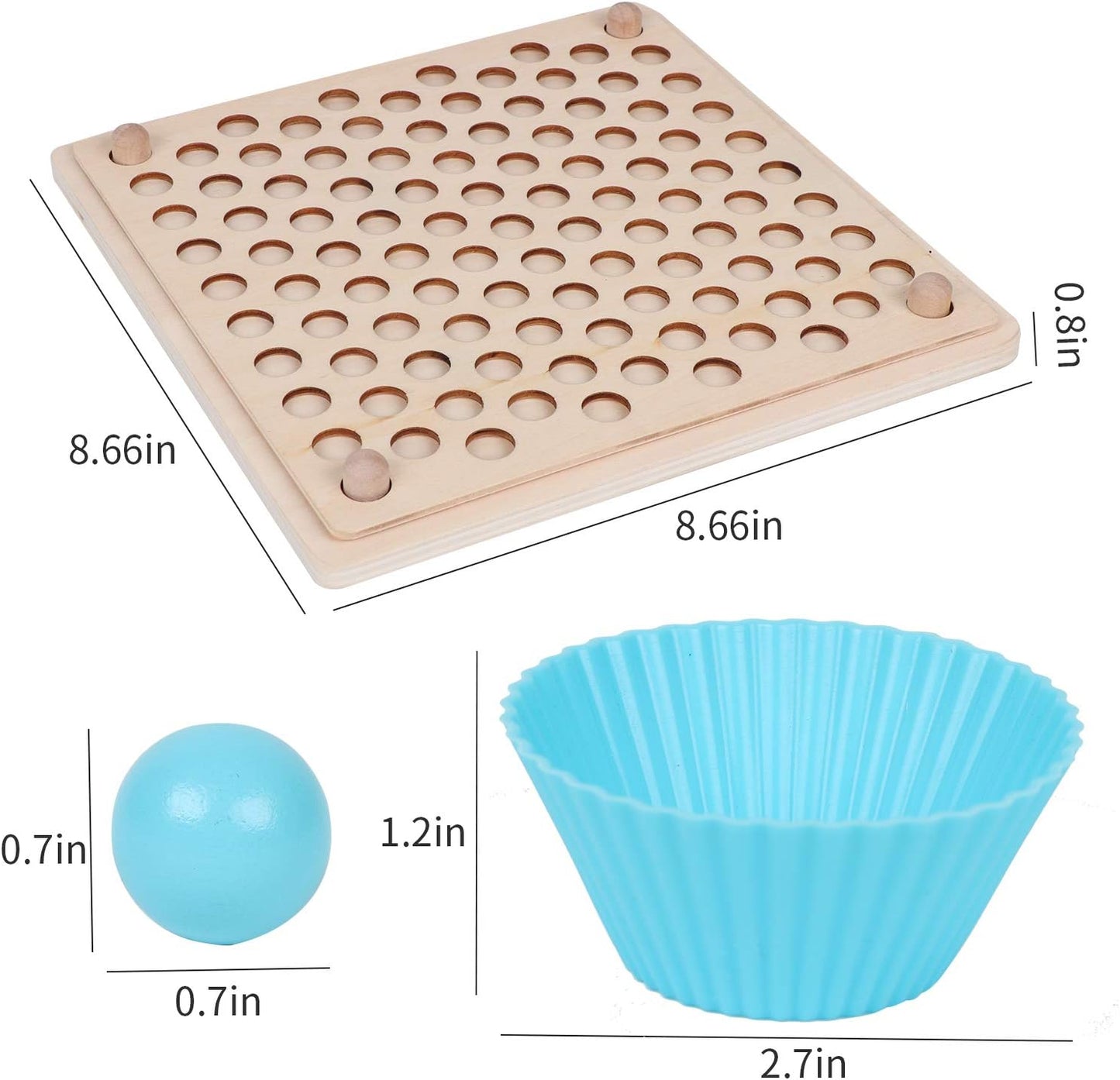 Montessori värvide ja kujundite sorteerimis-, ladumis- ja loendusmäng lastele