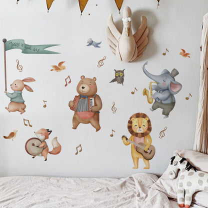 Loomade seinakleebis lastetuppa (30×90 cm)