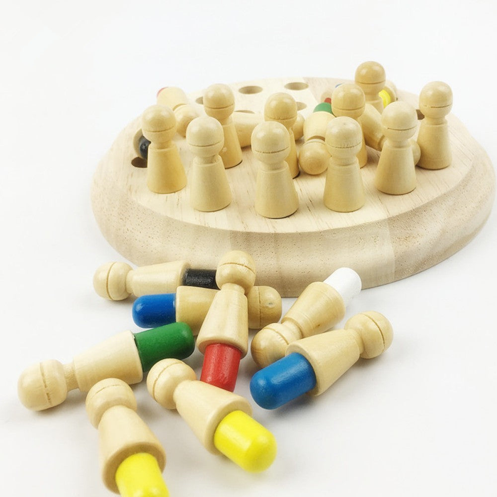 Montessori stiilis puidust värvimäng