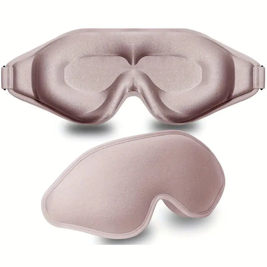 Ultra-Mugav 3D Kuju Eemaldatav Unemask - 99% Valguse Blokeerimine, Null Silmapinge Kupp-Kujuline Silmakate Meestele ja Naistele, Reguleeritav Lint - Ideaalne Süvaund, Jooga, Reisimiseks