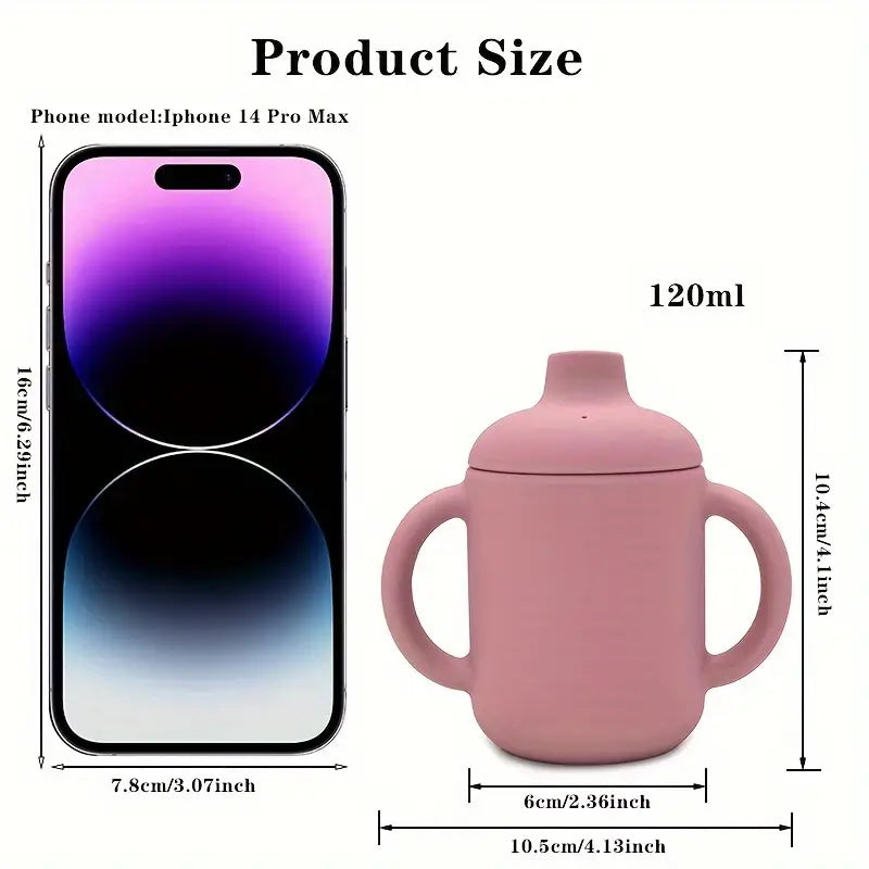 Ohutust silikoonist jooginõu lastele 120 ml