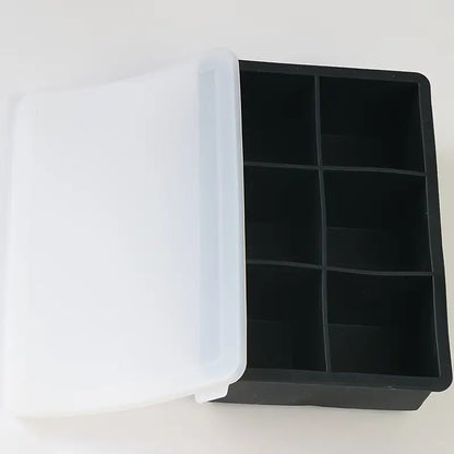 Suur silikoonist jääkuubikute vorm eemaldatava kaanega – lihtne vabanemine, korduvkasutatavad, BPA-vabad ruudukujulised vormid lastele, ideaalne püree ja tervislike suupistete tegemiseks, virnastatavad ja paindlikud