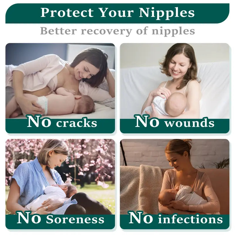 Silvery Nursing Cups – Vasega Nibukaitsmed + 2 Silikoonist Kaitserõngast