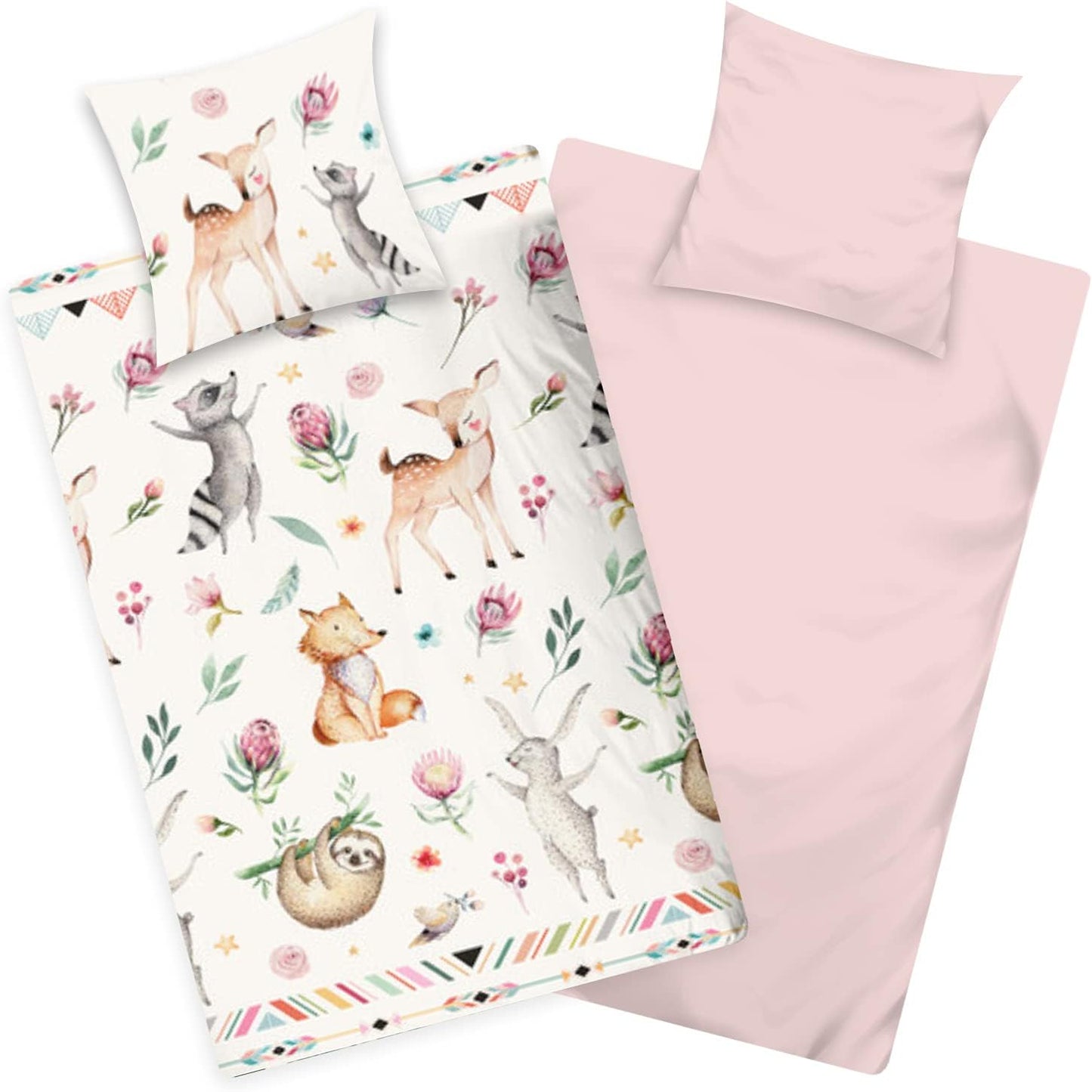 Laste Ükssarviku Voodipesu Komplekt, 135 x 200 cm, 100% Puuvill, Oeko-Tex