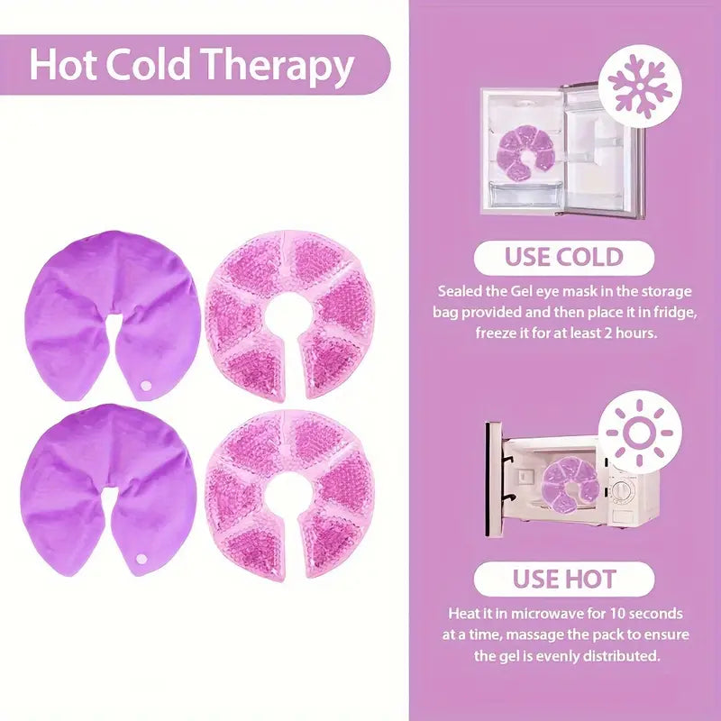 2-osaline jahutavate geelpatjade komplekt – leevendus ja mugavus imetavatele emadele