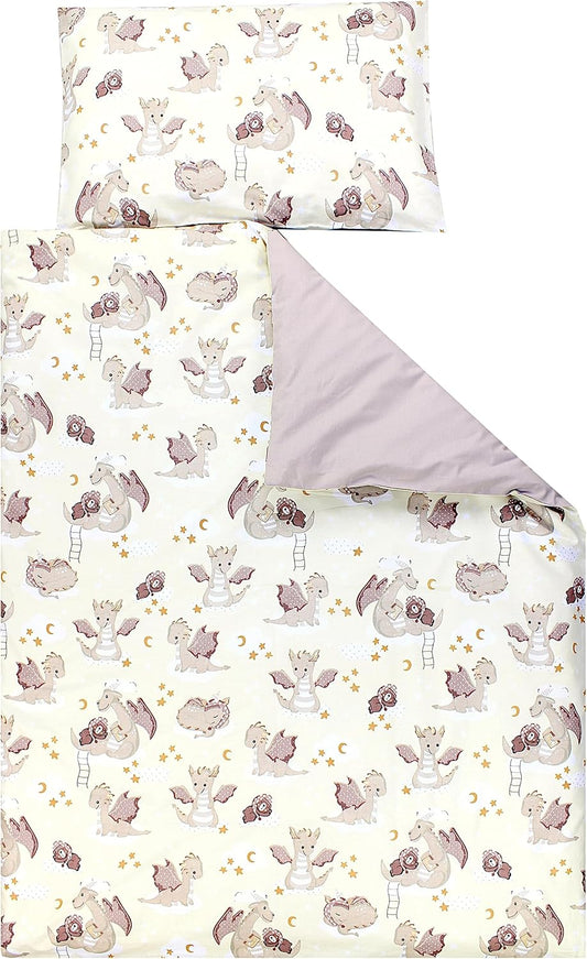 Kaheosaline Laste Voodipesu Komplekt, 100 x 135 cm, 100% Puuvill