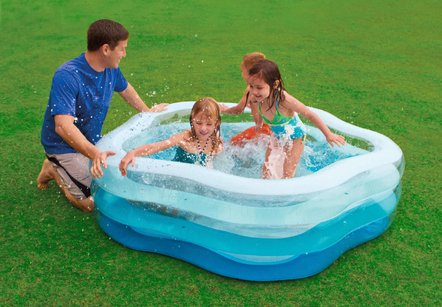 Täispuhutav laste bassein Intex Swim Summer Colors, 1,8 m