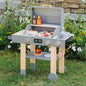 Laste puidust grillikomplekt – realistlik BBQ mänguköök tarvikutega (3+)
