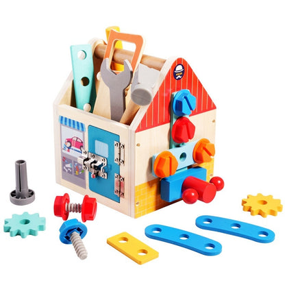 Montessori puidust tööriistakohver
