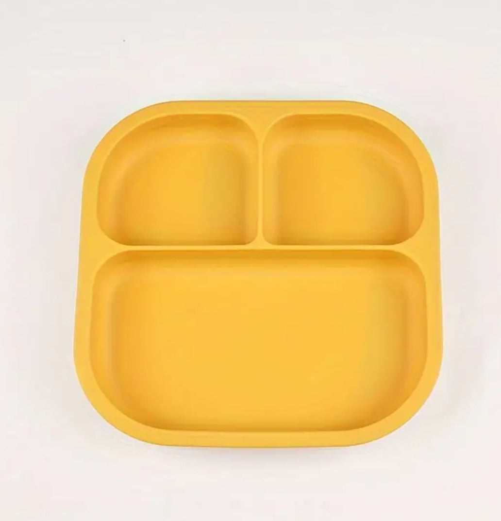 Ohutust silikoonist iminapaga taldrik lastele