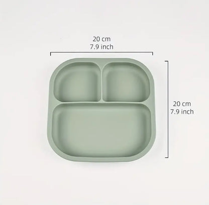 Ohutust silikoonist iminapaga taldrik lastele