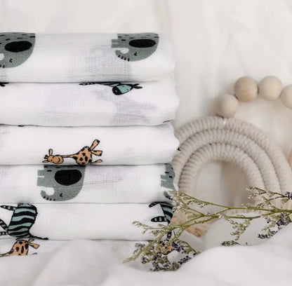 Bambuse (70%) ja musliinkanga (30%) segu lappide komplekt 6 tk 70x70 cm