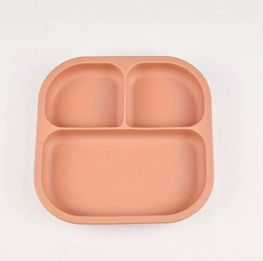 Ohutust silikoonist iminapaga taldrik lastele