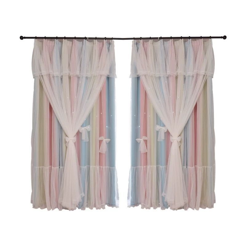 Magamistoa pimendavad kardinad (Nordic Simple Hollow Star Princess Wind)