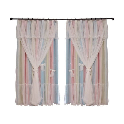 Magamistoa pimendavad kardinad (Nordic Simple Hollow Star Princess Wind)