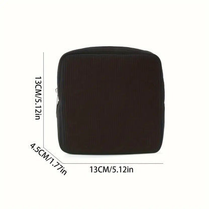Lihtne Stiilne Ühevärviline Vastupidav Korduurkanga Reisivannitoosi Kott, Tõmblukuga Kinnitusega, Kokkutõmmatav ja Kerge Meigi Korraldaja Igapäevaseks Kasutamiseks ja Reisil