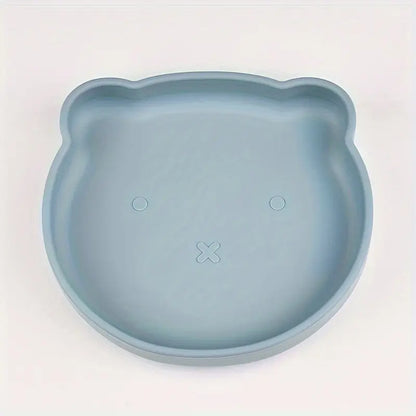 Ohutust silikoonist taldrik lastele