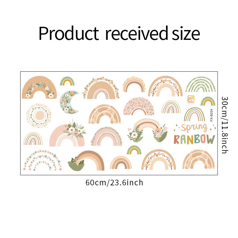 Vikerkaare pildiga lastetoa kleebis