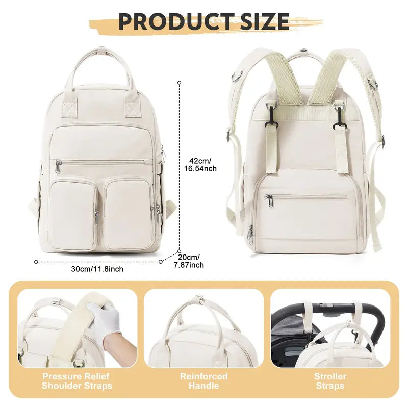 Mahukas ja kerge sinine mähkmekott/seljakott