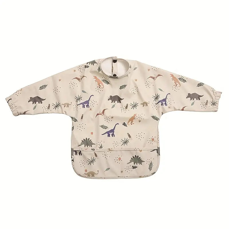 Pikkade varrukatega veekindel laste söögipõll