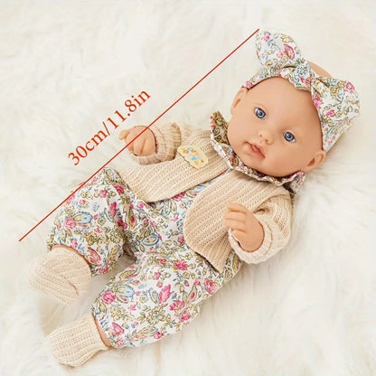 Võluv valge moenukk – pehme polüestrist, ideaalne jõulukingitus lastele ja rahustav mänguasi